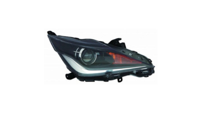 Far Toyota Aygo, 06.2014-, partea stanga, electric, cu LED daytime running, tip bec HiR2, fara motoras, Depo