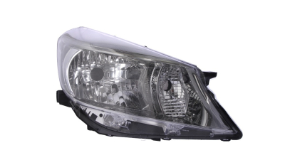 Far Toyota Yaris (Xp130), 03.2011-07.2014, partea Dreapta, H4; electric; cadru reflector gri; fara motor, DEPO