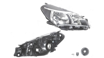 Far Toyota Yaris, 07.2014-, fata, Dreapta, cu daytime running light; H4+W21/5W+WY21W; electric; fara motoras, TYC