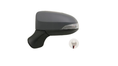 Oglinda usa exterioara Toyota Yaris, 07.2014-05.2017; Yaris, 05.2017-, partea Stanga, reglare electrica; grunduit; incalzit; sticla convexa; geam cromat; cu Lucas, SRL