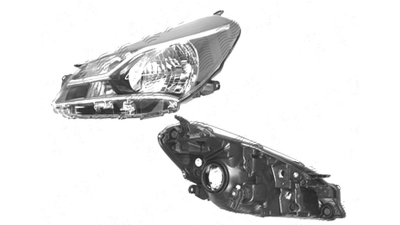 Far Toyota Yaris, 05.2017-, fata, Stanga, cu daytime running light; H4+W21/5W+WY21W; electric; cu motor, OE