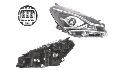 Far Toyota Yaris, 05.2017-, fata, Dreapta, lense; cu LED daytime running light; HiR2+LED+WY21W; electric; cu motor, OE