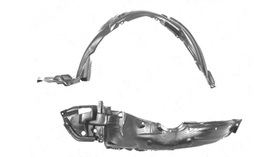 Carenaj aripa interioara, aparatori noroi Toyota Corolla (E14/E15), 06.2010-12.2013, fata, Dreapta, polipropilena + polietilena