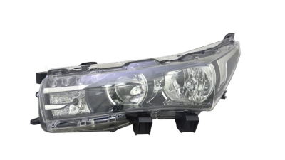 Far Toyota Corolla (E17), 07.2013-05.2016, partea Stanga, cu lumina timp de zi tip LED; H11+HB3+LED; electric; fara motor, TYC