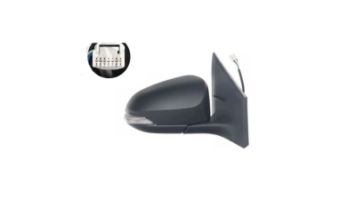 Oglinda usa exterioara TOYOTA COROLLA (E17), 07.2013-12.2019, SRL, partea dreapta, reglare electrica; grunduit; incalzit; sticla convexa; geam cromat; rabatabil; 14 gauri / 9 pini; cu semnalizare