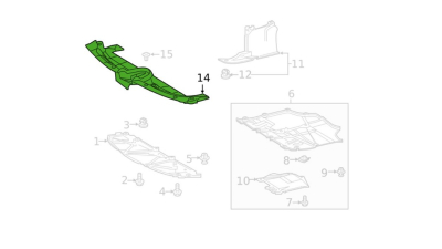 Ornament fixare superioara panou Fata Toyota Corolla (E210), 07.2018-, Fata, superior, Aftermarket