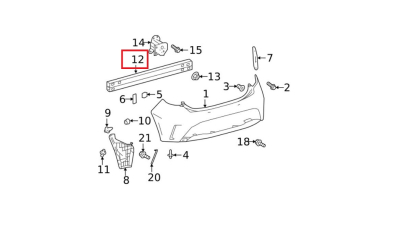Intaritura a barei de protectie Toyota Corolla (E210), 07.2018-, Hatchback, Spate, aluminiu, Aftermarket