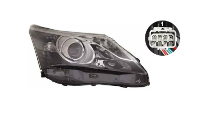 Far Toyota Avensis (T27), 01.2012-07.2015, fata, Dreapta, cu LED daytime running light; H11+H9+W21/5W+WY21W; electric; fara motoras;