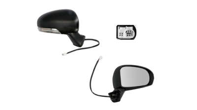 Oglinda exterioara Toyota Prius 05.2009-2011 Partea Dreapta Crom Convex Electrica Cu Incalzire 87910-47190, carcasa grunduita, 7 pini, cu semnalizare