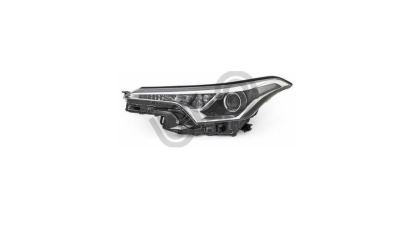 Far TOYOTA C-HR, 10.2016-, partea stanga, ULO, cu "lumina timp de zi" tip LED; HiR2+PY21W; electric; cu motor; halogen
