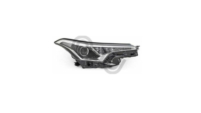 Far TOYOTA C-HR, 10.2016-, partea dreapta, ULO, cu "lumina timp de zi" tip LED; HiR2+PY21W; electric; cu motor; halogen