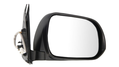 Oglinda usa exterioara Toyota Hilux (N70), 01.2012-06.2016, partea Dreapta, reglare electrica; carcasa neagra; sticla convexa; geam cromat; 10 gauri / 5 pini; cu Lucas, Aftermarket