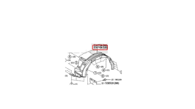 Carenaj roata Toyota Hilux (N120), 06.2016-, Fata, Dreapta, Aftermarket
