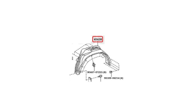 Carenaj roata Toyota Hilux (N120), 06.2016-, Spate, Dreapta, Aftermarket