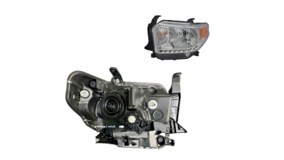 Far TOYOTA TUNDRA, 05.2013-2018, partea stanga, TYC, fara lumini de zi; Tip=USA; HB2+PY27/7W+W5W; electric; cu motor; Omologare: SAE; halogen