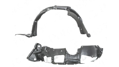Carenaj aripa interioara, aparatori noroi Toyota Inaltalander (U50), 2014-2018, fata, Stanga, 3.5L, ENG, fara TOWING PKG, polipropilena + polietilena; cu spuma antizgomot