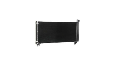 Condensator climatizare Toyota Highlander (XU50), 01.2014-2019, motor 3.5 V6, 220 kw benzina, cutie CVT; 3.5 V6 Hybrid, 183 kw benzina/electric, cutie CVT, full aluminiu brazat, 740(690)x360(345)x22 mm, cu uscator si filtru integrat