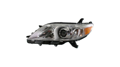Far Toyota Sienna, 01.2010-08.2017, Le, Limited, Standard, Xle; Sienna, 06.2017-, Le, Limited, Standard, Xle, partea Stanga, fara lumini de zi; H11+HB3+PY27/7W; manual; argintiu; Omologare: SAE, Taiwan