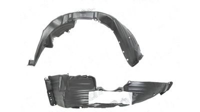 Carenaj aripa interioara, aparatori noroi Toyota Sienna, 2011-2014, fata, Stanga, BASE, L/LE/XLE, LIMITED MODEL, polipropilena + polietilena; cu spuma antizgomot