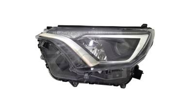 Far Toyota Rav4 (Xa40), 12.2015-12.2018, partea Dreapta, cu lumina timp de zi tip LED; HiR2+WY21W; electric; cu motor; cu unitate control LED, TYC