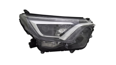 Far Toyota Rav4 (Xa40), 12.2015-12.2018, partea Dreapta, cu lumina timp de zi tip LED; tip bec LED+WY21W; electric; fara unitate control LED; cu motor, TYC