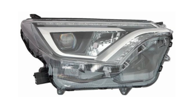Far Toyota Rav4 (Xa40), 12.2015-12.2018, partea Dreapta, cu lumina timp de zi tip LED; tip bec LED+WY21W; electric; fara unitate control LED; cu motor, DEPO