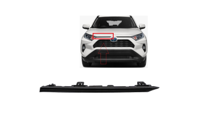 Ornament grila radiator Toyota Rav4 (Xa50), 04.2018-, Fata, partea Dreapta, texturat; superior, Aftermarket