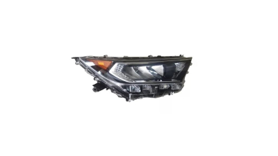 Far TOYOTA RAV4 (XA50), 04.2018-, partea dreapta, TYC, Tip=USA; LED+W5W+WY28/8W; manual; rama argintie; Omologare: SAE; LED