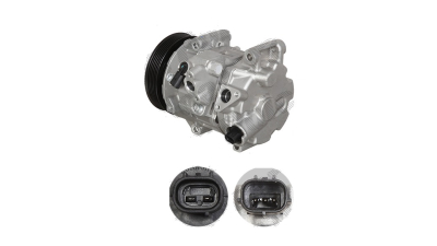 Compresor aer conditionat Lexus ES, 2012-, motorizare 2.5, 135kw, benzina, rola curea 120 mm, 6 caneluri, de tip Denso: TSE17C