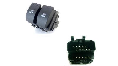 Comutator macara geam Renault Laguna 2, Scenic 2, Espace 4 2001-2009, buton actionare geamuri dublu aftermarket 8200315034 