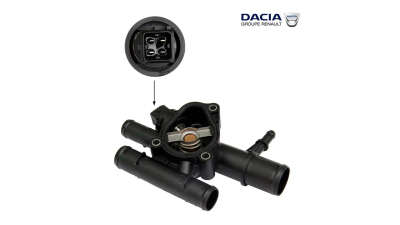 Termostat Dacia Papuc 1304-1307 motor 1.9 Diesel, Solenza 1.9D; Opel Vivaro Renault Espace 4 Laguna 2 Megane Scenic cu motorizare 1.9 D , in carcasa