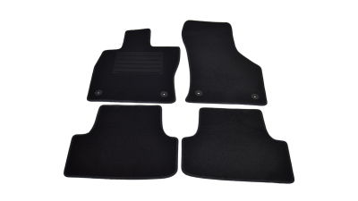 Covorase mocheta VW Golf 7 10/2012-2019. Audi A3 5 usi 11/2012-2020 Negru, set de 4 bucati
