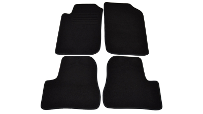 Covorase mocheta Peugeot 206 Hatchback Limuzina 1998- SW Combi 9/2002-6/2007 si 206+ din 01.2009- Negru , set de 4 bucati