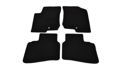 Covorase mocheta Hyundai I30 2007-2/2012 , Kia CEE'D 09/2007-03/2010cu 2 fixari in podea, Negru, set de 4 bucati