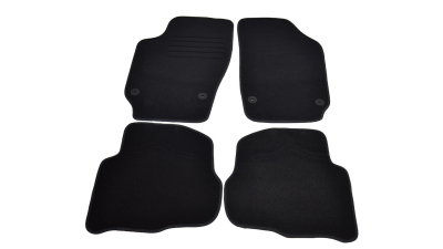 Covorase mocheta Skoda Fabia 1 din 2000-12/2007 Negru, set de 4 bucati