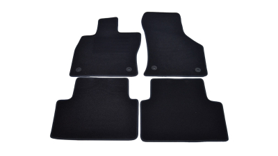 Covorase mocheta Skoda Octavia 3 12/2012- Negru, set de 4 bucati