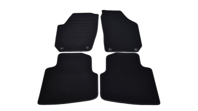 Covorase mocheta Skoda Roomster 6/2006- Negru, set de 4 bucati