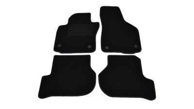 Covorase mocheta Seat Leon 9/2005-05.2012 Negru, set de 4 bucati