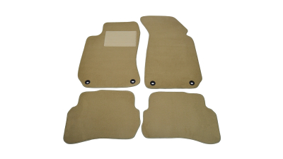 Covorase mocheta VW Passat B5 cu fixare in podea OVALA 10/2000-2/2005 Bej, set de 4 bucati