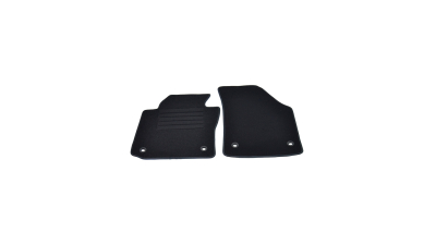 Covorase mocheta VW CADDY cu fixare in podea OVALA 11/2003- Negru, set de 2 bucati
