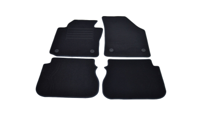 Covorase mocheta VW CADDY cu fixare in podea ROTUNDA 11/2003- Negru, set de 4 bucati