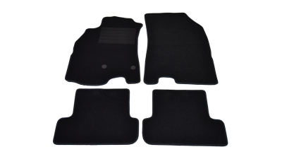 Covorase mocheta Renault Megane 4/5 usi , Coupe 3 Locuri  ,  Combi/Break 11/2008- Negru, set de 4 bucati