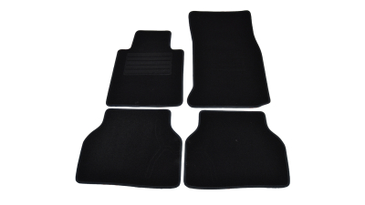 Covorase mocheta BMW Seria 3 E46 4USI Sedan, Combi, Coupe 4/1998-1/2005 Negru, set de 4 bucati