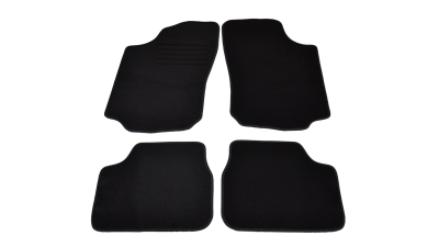 Covorase mocheta Opel Corsa C 3/5USI 10/2000-8/2006 Negru, set de 4 bucati