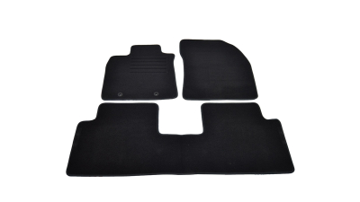 Covorase mocheta Toyota Avensis 3 4USI/SW 9/2008- Negru, set de 3 bucati