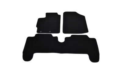 Covorase mocheta Toyota YARIS 3/5USI 1/2006-10/2011 Negru, set de 3 bucati