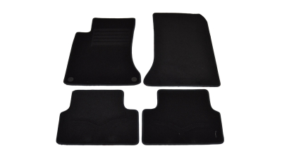 Covorase mocheta Mercedes Clasa A W176 4/5USI 10/2012- , Clasa B W246 2011-, Clasa CLA , Negru, set de 4 bucati