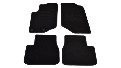 Covorase mocheta Peugeot 207 SW/Combi/Break 7/2007- si Peugeot 207 cu 3 si 5usi 5/2006-3/2012, Negru, set de 4 bucati