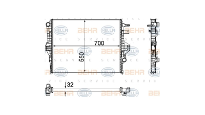Radiator racire Best Auto Vest 5822081X