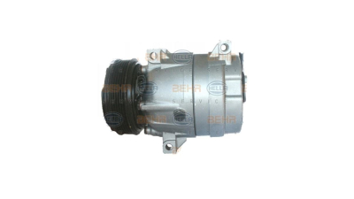 Compresor aer conditionat Nissan Interstar, 2002-2010, motorizare 1.9 dci, 60kw; 2.2 dci, 66kw, 2.5 dci, 73/74/85kw, diesel, rola curea 123 mm, 6 caneluri, tip Delphi/Harrison: V5